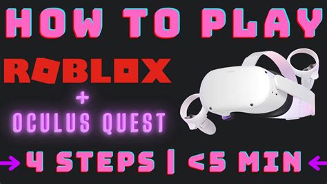 How To Setup Play Roblox Vr On Oculus Quest Steps