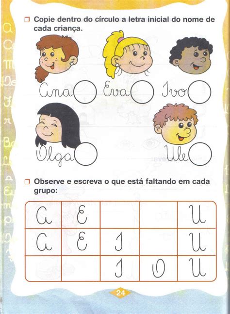 Vogais Para Educação Infantil