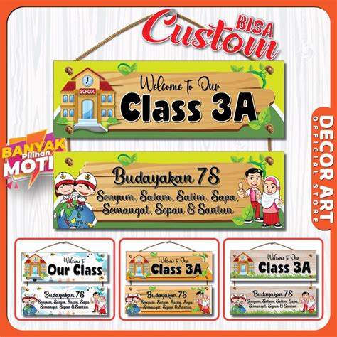 Jual CUSTOM DecorArt 30x20 Cm Dekorasi Custom Kelas 2 Susun Hiasan