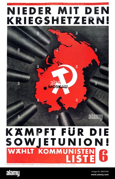 Poster Communist Party Germany Kpd Stock Photos & Poster Communist Party Germany Kpd Stock ...