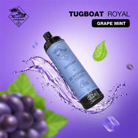 Buy Tugboat Royal Grape Mint 13000 Puffs Disposable Vape From Aed45