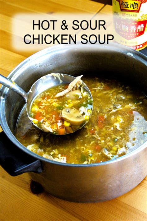 Hot And Sour Chicken Soup Easy Chinese Recipe