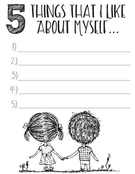 Free Printable Self Esteem Worksheets Download Naghmana Ahtesham