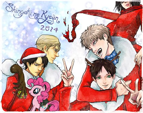 Shingeki No Kyojin Merry Christmas By Purple Meow On Deviantart