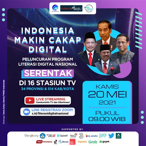 Literasi Digital Nasional 2021 Indonesia Makin Cakap Digital Kominfo