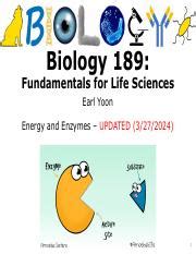 Understanding Energy Enzymes And Metabolism In Biology Course Hero