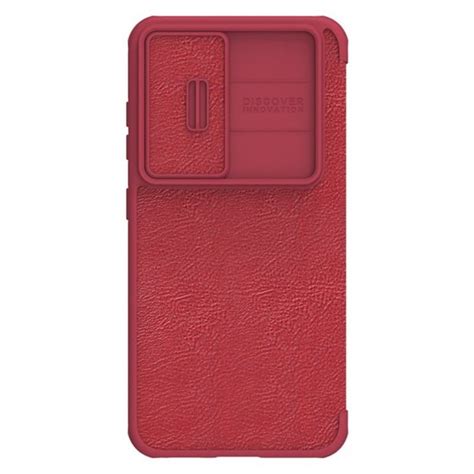 Capa Samsung Galaxy S Flip Nillkin Qin Camshield Vermelha Capas De