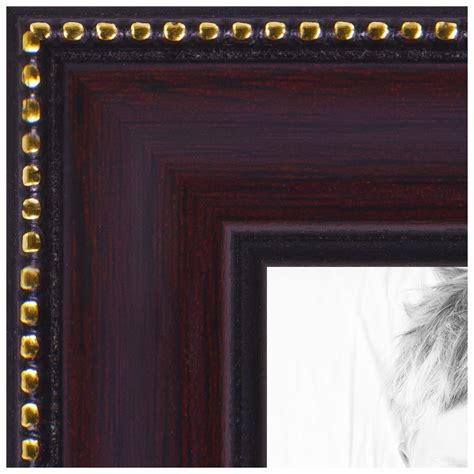 Picture Frame Moulding Wood 16ft Bundle Ornate Mahogany Finish 2