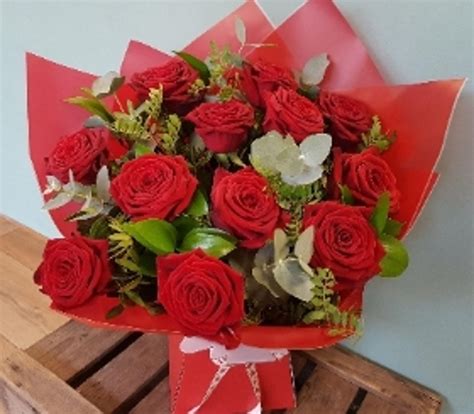 12 Red Roses Buy Online Or Call 01283 515500