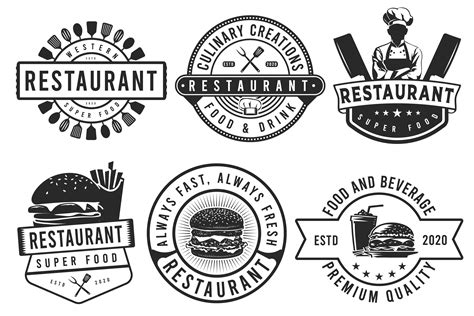 Restaurant and Cafe Logo Emblem Graphic by Billah Hub · Creative Fabrica