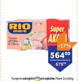 Rio Mare Tunjevina U Maslinovom Ulju 2x160g Cena Na Akciji TEMPO S103165