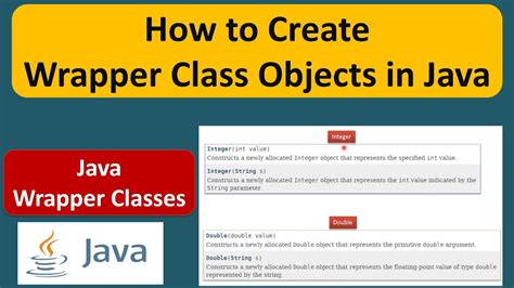 How To Create Wrapper Class Objects In Java Java Wrapper Class Object Creation Java Tutorial