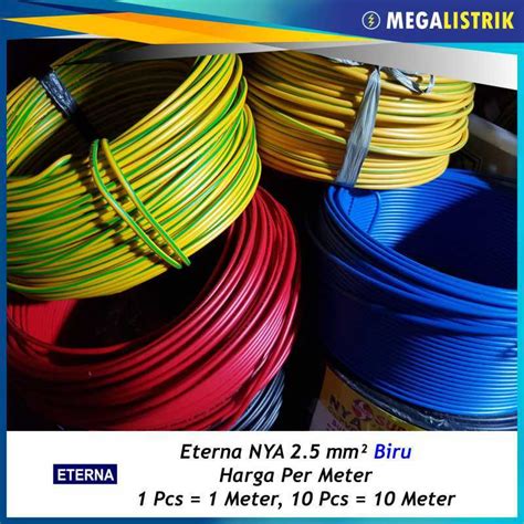 Promo Eterna Nya Meteran Kabel Listrik Kawat Tunggal X Mm