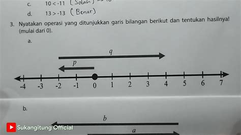 Nyatakan Operasi Yang Ditunjukkan Garis Bilangan Berikut Dan Tentukan