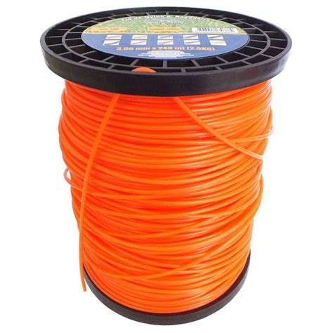 Fio Nylon 3mm Redondo Nakashi Rolo 1kg 120 Metros Para Rocadeira