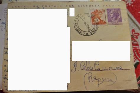 Cultura Filatelica Cartolina Postale Con Risposta Pagata Lire