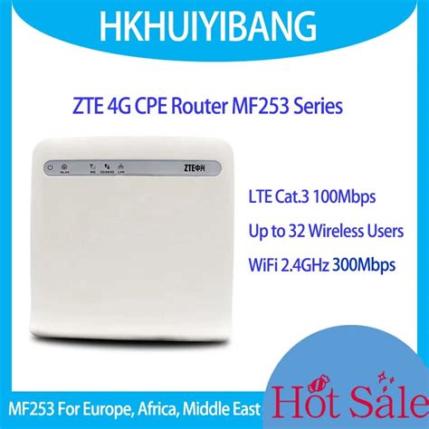 ZTE MF253 4G LTE Gigabit Home CPE Wireless Gateway Router WiFi Modem