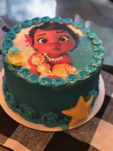 Baby Moana Cake Moana Cake Cake Baby Moana Cake