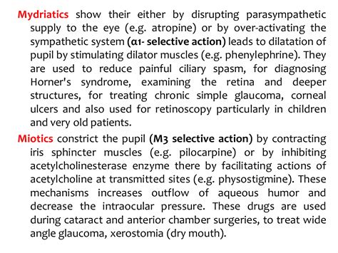 Expt. 3 Study of mydriatic and miotic effects on rabbit eye. | PPT