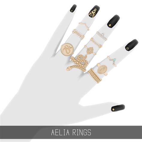 Simpliciaty's Aelia Rings - The Sims 4 Create a Sim - CurseForge