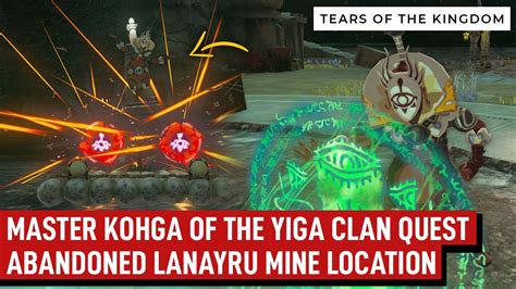 Master Kohga Quest Abandoned Lanayru Mine Location The Legend Of