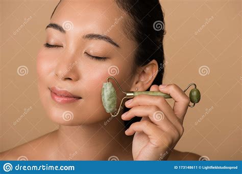 Smiling Beautiful Naked Asian Girl With Stock Image Image Of Naked Adult 173148611