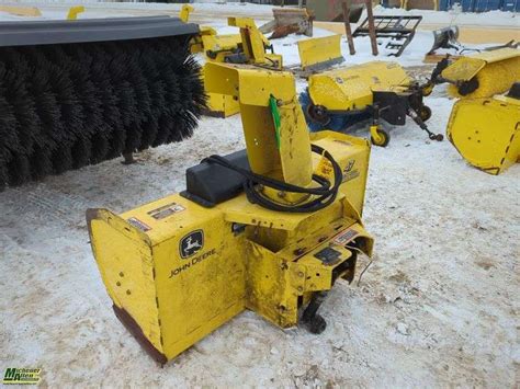 John Deere 47in Quick Hitch Snow Blower Michener Allen Auctioneering Ltd