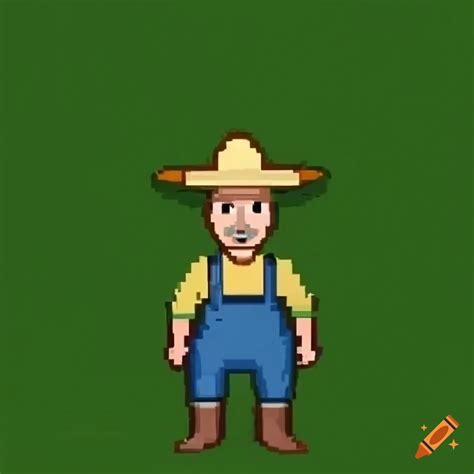 2d Game Character Of A Farmer On Craiyon