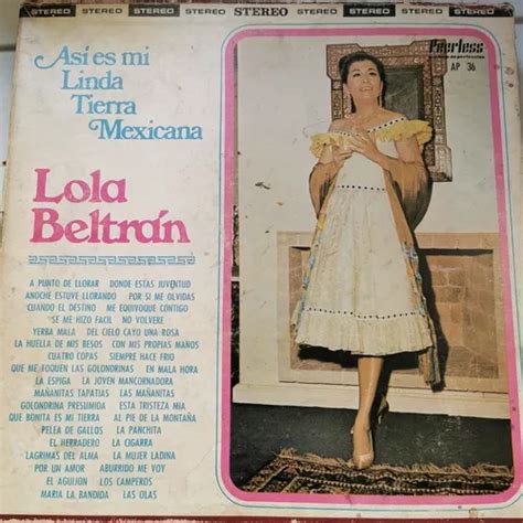 Disco Lp Lola Beltran Asi Es Mi Linda Tierra Lps Mercadolibre