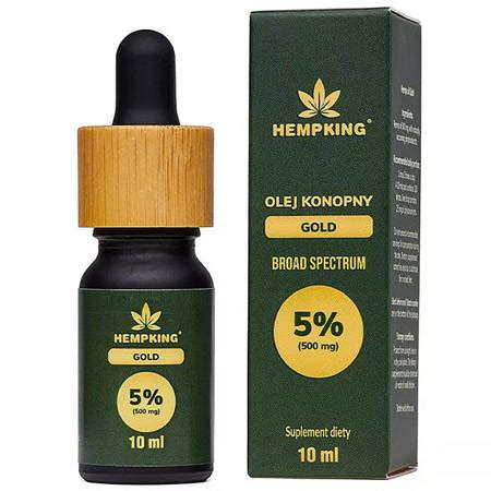 Olej Cbd Mg Cbn Mg Gold Ml Hemp King Broad Spectrum