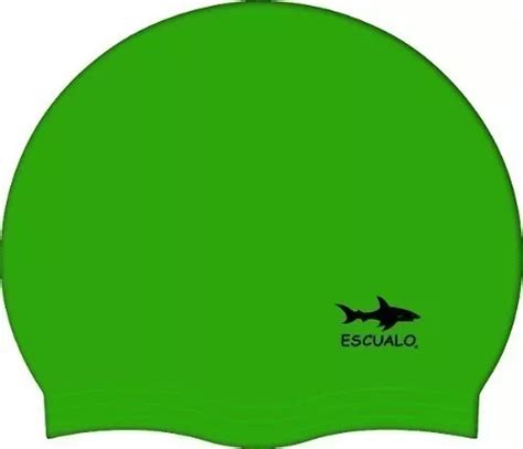 Gorras Natación Modelo Adulto Color Verde Escualo Diseño De La Tela