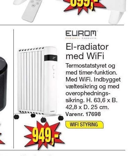 El Radiator Med Wifi Tilbud Hos Harald Nyborg