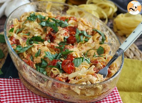 Tagliatelle Feta Tomates Cerises Baked Feta Pasta Recette Ptitchef