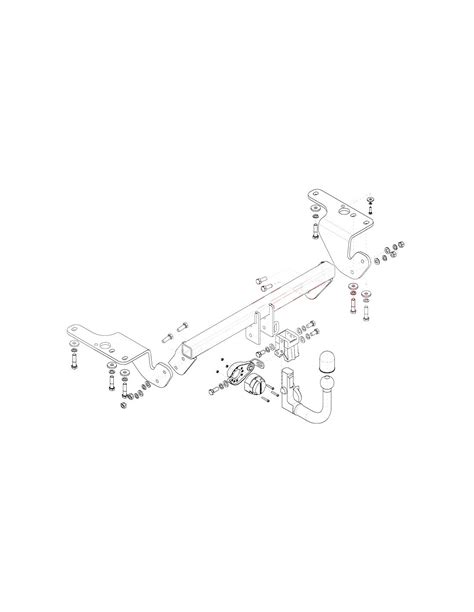 Towbar Toyota COROLLA 4 Doors E15 2007 2008 2009 2010 Vertical