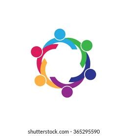 People Group Connectivity Logo Vector Graphic Stock Vector Royalty