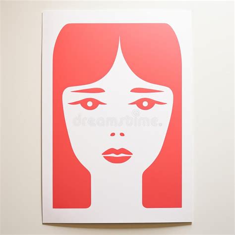 Minimalist Female Portrait Screenprint Illustration Artwork Riso Print