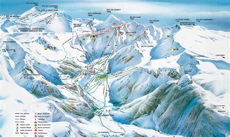 Plans Des Pistes Le Mont Dore Et Ouverture Des Pistes Sports Hiver