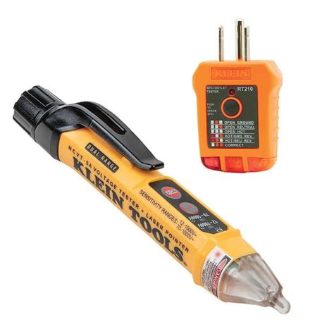 Klein Tools Piece Non Contact Voltage Tester With Laser Pointer And