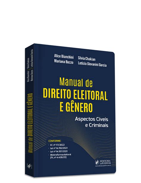 Manual De Direito Eleitoral E Gênero Aspectos Cíveis E Criminais 2024