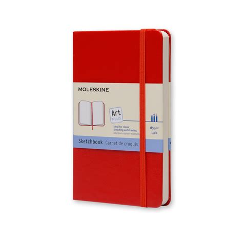 Buy Moleskine Sketchbook Large Me Qp Ren Red Pc Online Aed