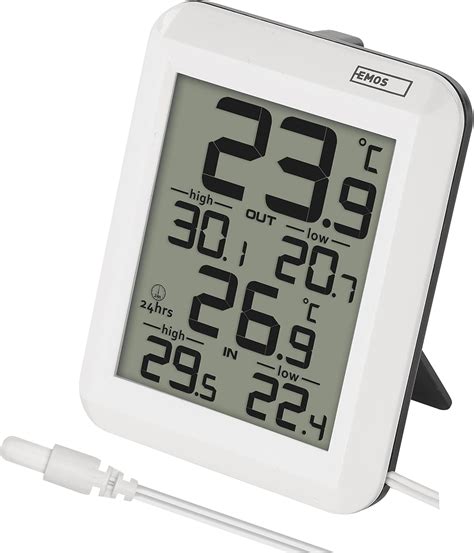 Emos Digitales Thermometer Au Enthermometer Innenthermometer Mit M