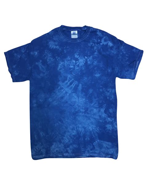 Tie Dye Crystal Wash T Shirt 1390 Royal Jiffy