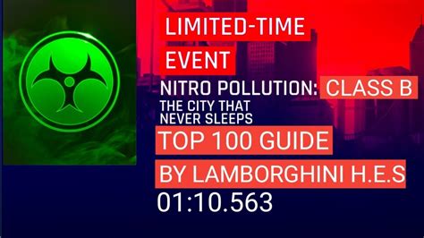 Asphalt 9 Nitro Pollution CLASS B Top 100 Guide 01 10 563 By