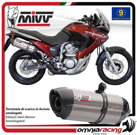 Terminale Scarico Mivv Suono Omologato Acciaio Honda Xlv Transalp