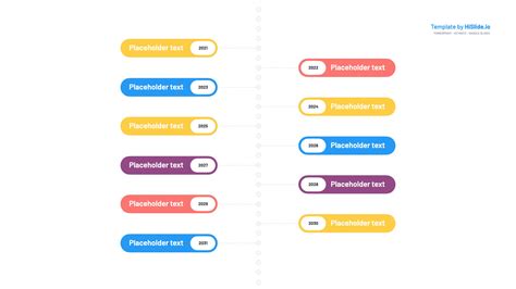 Vertical Timeline Powerpoint Template And Keynote With Boxes Vertical Hot Sex Picture