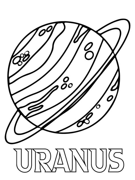 Planet Uranus Coloring Page Space Uranus Planet Planet Coloring The