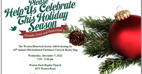 40th Annual Old-fashioned Christmas Carol & Hymn Sing