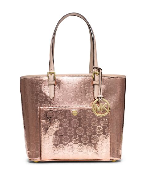 Michael Kors Metallic Rose Gold Purse For Sale Literacy Basics