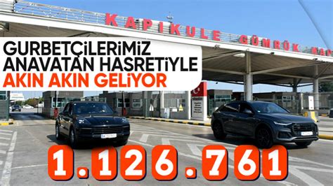 Ticaret Bakanlığı gümrük kapılarından 1 milyon 126 bin 761 yolcu