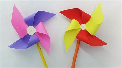 Paper Windmill Super Easy Instruction For Kids Making Link In Comment